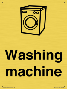 Dementia washing machine sign